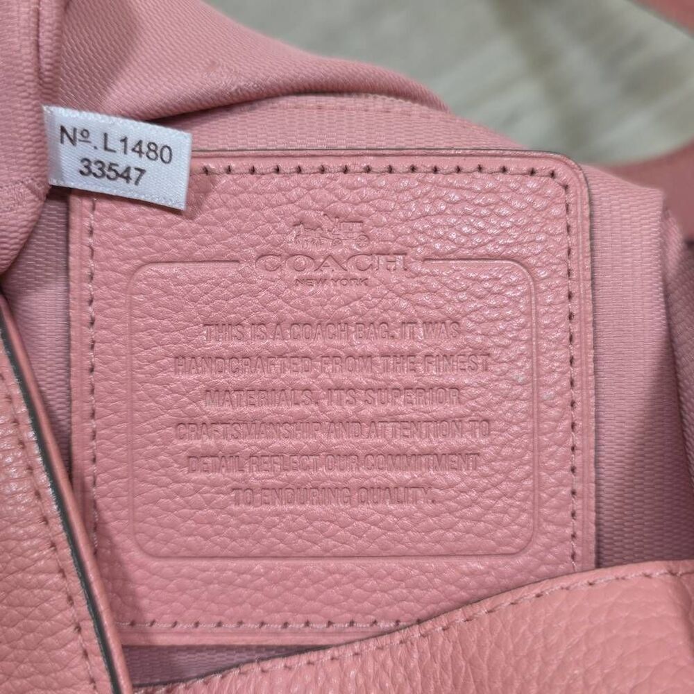 Coach Blush Pink Edie Shoulder Bag + Matching Wallet - Picture 16 of 16